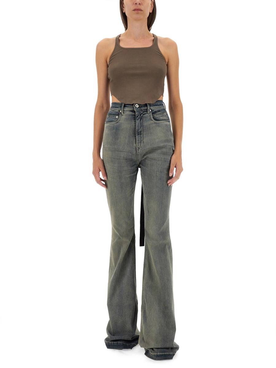 RICK OWENS DRKSHDW PANTALONE IN DENIM Negozio