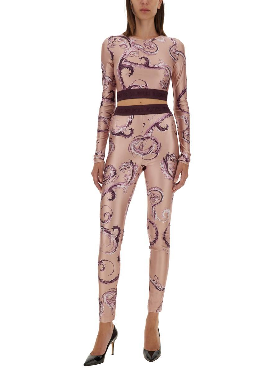 VERSACE JEANS COUTURE LEGGINGS CON STAMPA Italia