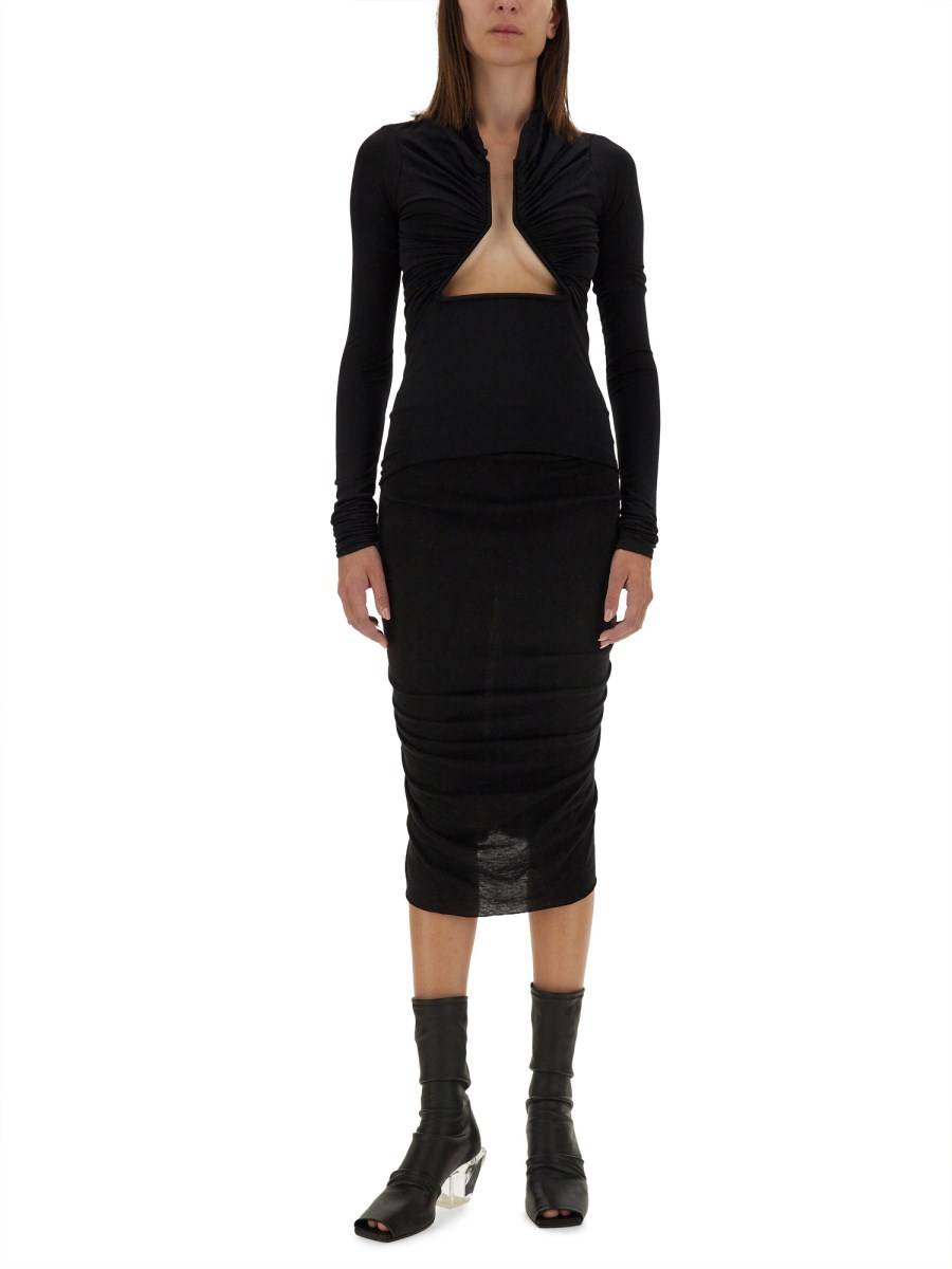 RICK OWENS GONNA CON DRAPPEGGIO Promozione
