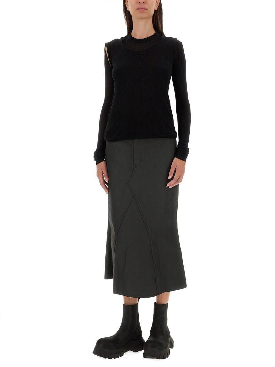RICK OWENS GONNA IN DENIM Spedizione Gratuita