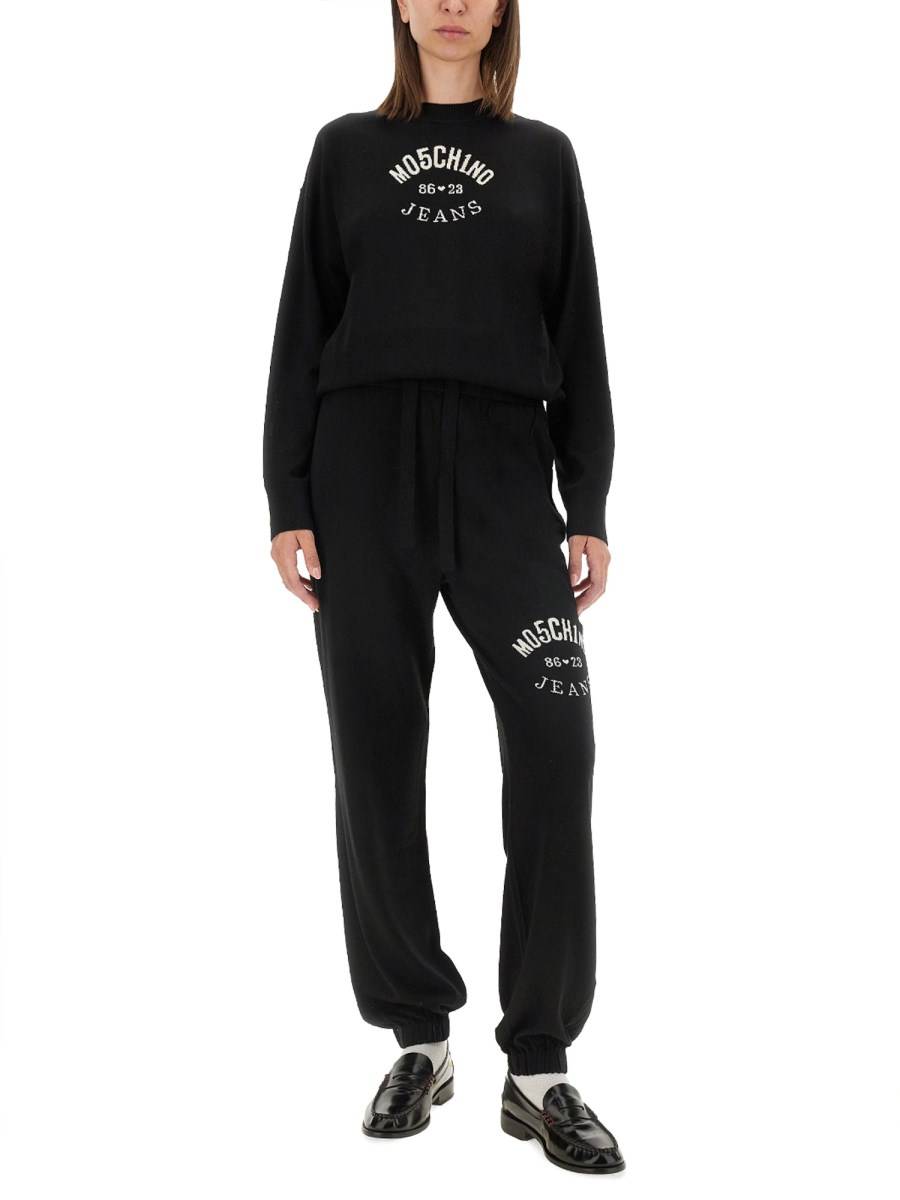 MOSCHINO JEANS MAGLIA IN LANA CON LOGO Shopping Online