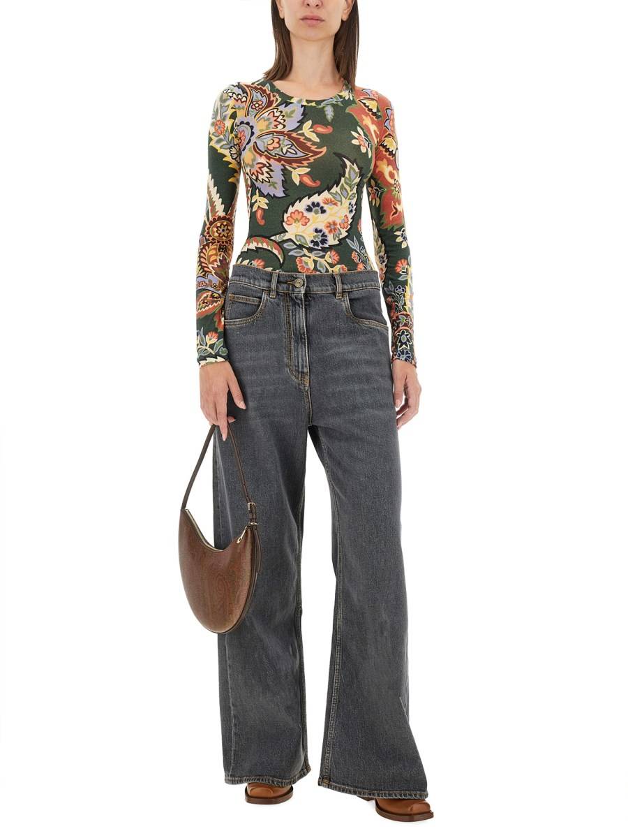 ETRO TOP PAISLEY IN JERSEY Fino Al -60%