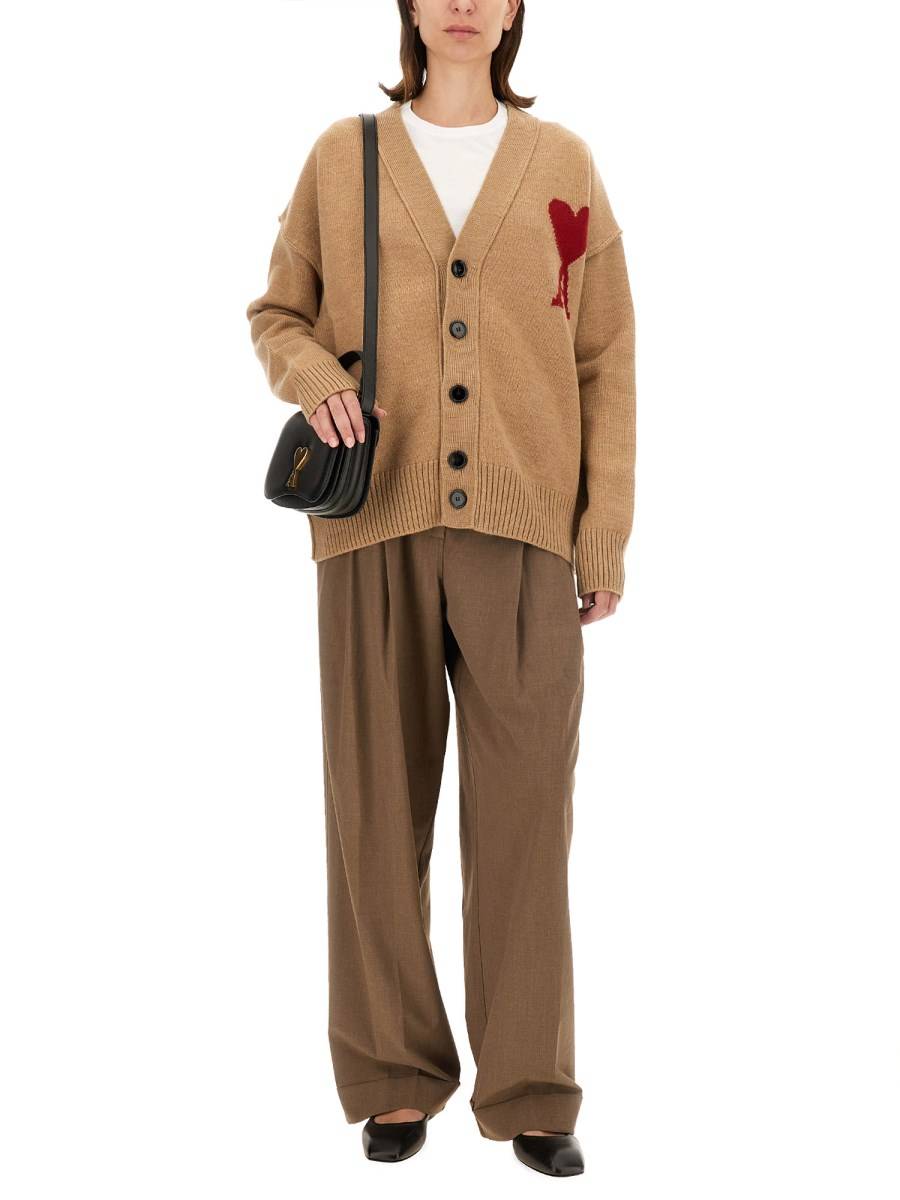 AMI PARIS CARDIGAN CON LOGO 2025