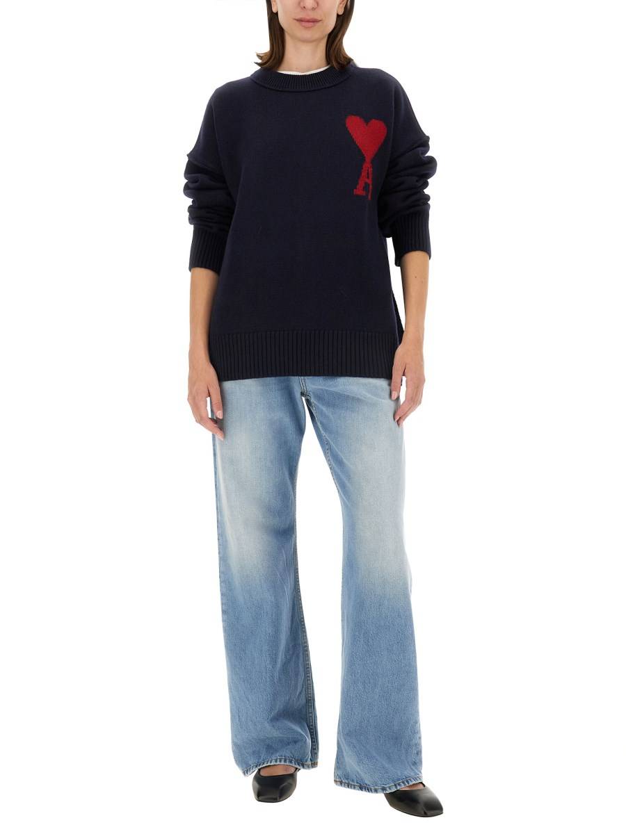 AMI PARIS MAGLIA CON RICAMO LOGO In Linea