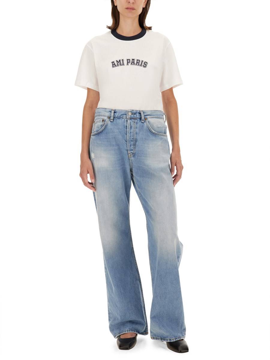 AMI PARIS T-SHIRT IN COTONE CON LOGO Qualità