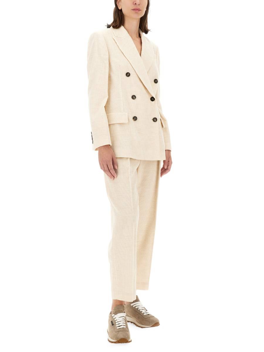 BRUNELLO CUCINELLI PANTALONE REGULAR FIT IN MISTO VISCOSA Vendita