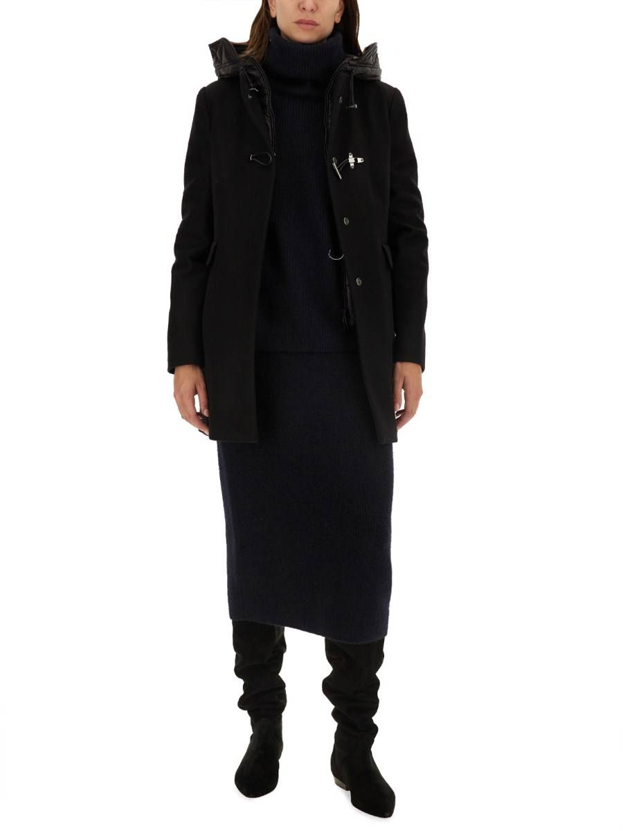 FAY CAPPOTTO TOGGLE IN PANNO MISTO LANA Spedizione Gratuita