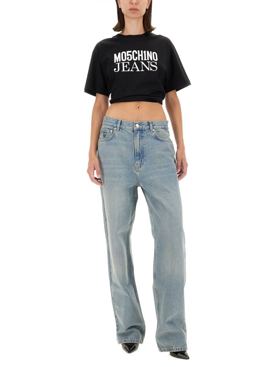 MOSCHINO JEANS T-SHIRT CON LOGO Pezzi Unici