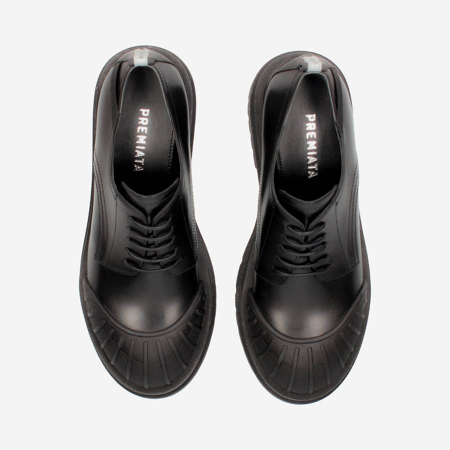 Premiata Scarpe stringate M6565A in pelle spazzolata Promozione Limitata