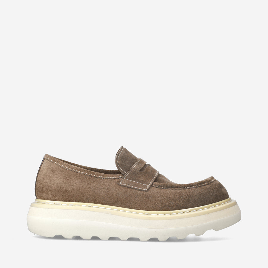Premiata Mocassini Over Cal 32161A in camoscio Nuova