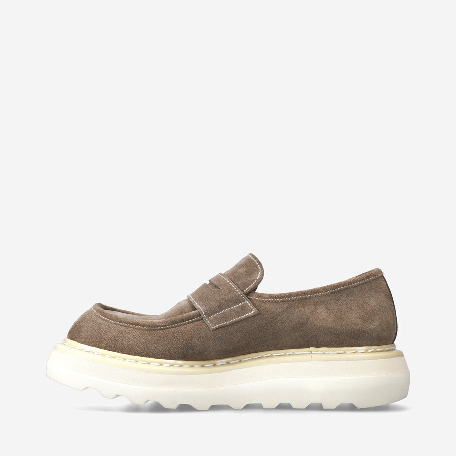 Premiata Mocassini Over Cal 32161A in camoscio Nuova