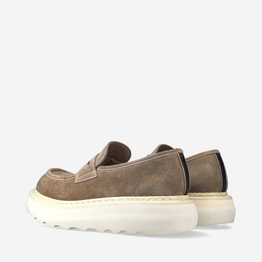 Premiata Mocassini Over Cal 32161A in camoscio Nuova