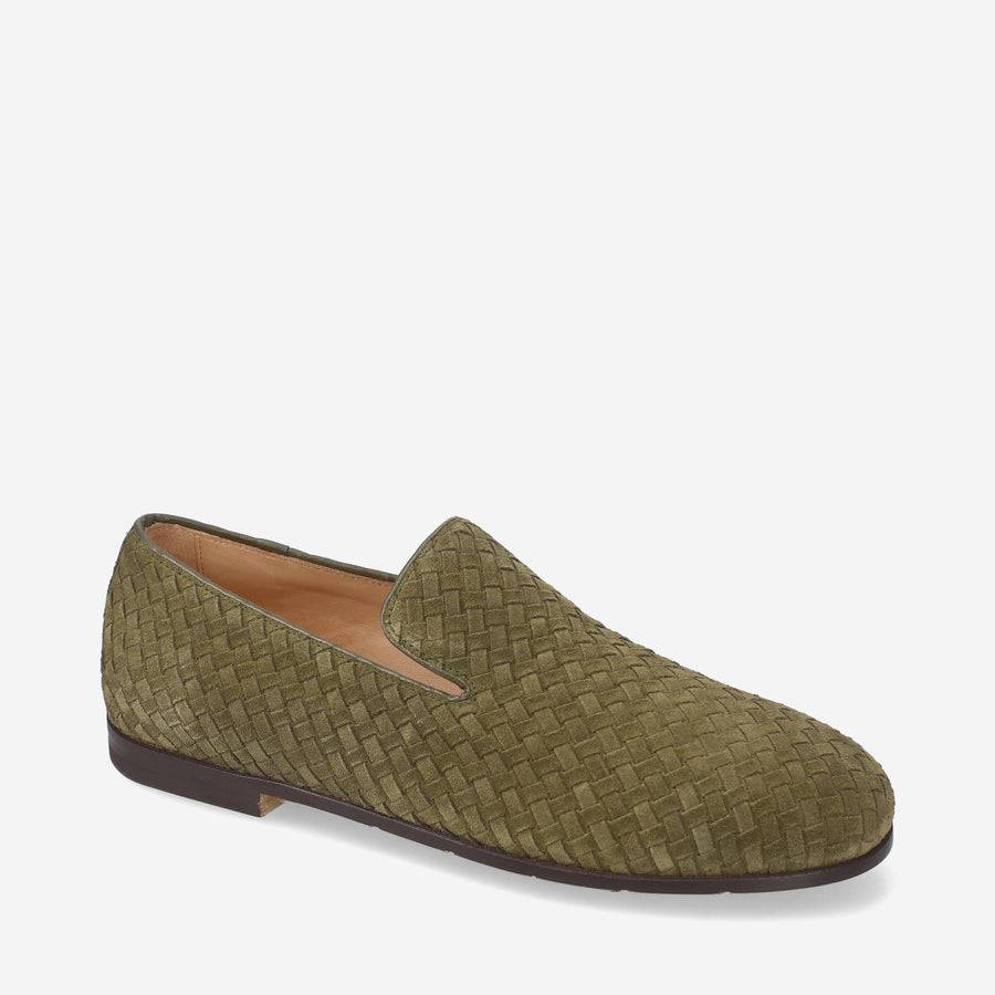 Premiata Slip-on Arden 32154G in camoscio intrecciato Ultimo giorno