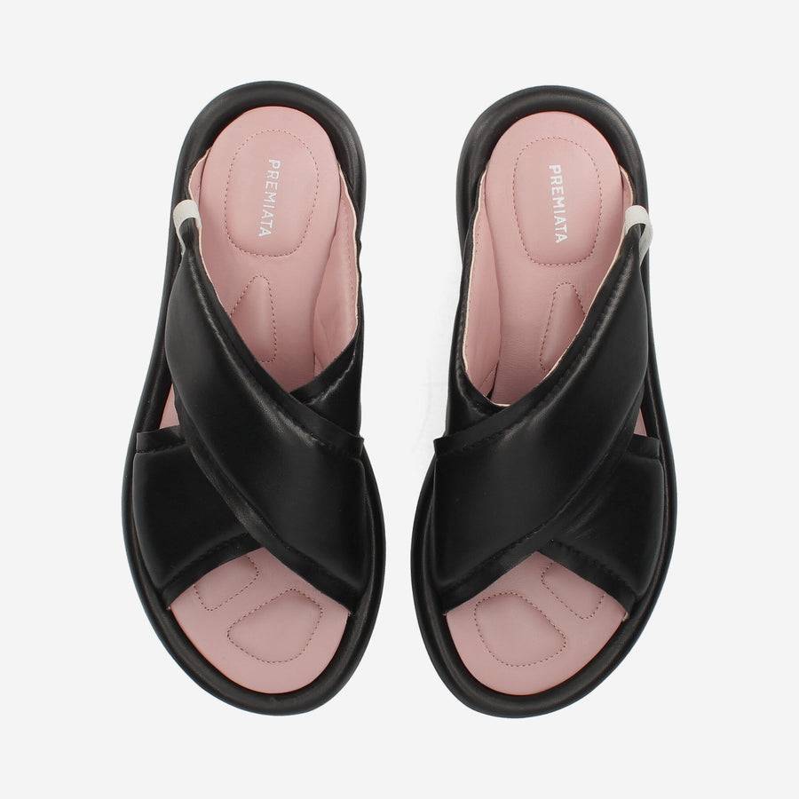 Premiata Sandali soft M6726A con zeppa in nappa imbottita Flash Sale
