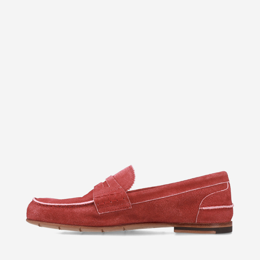 Premiata Mocassini M6780B in suede cardinale Online Outlet