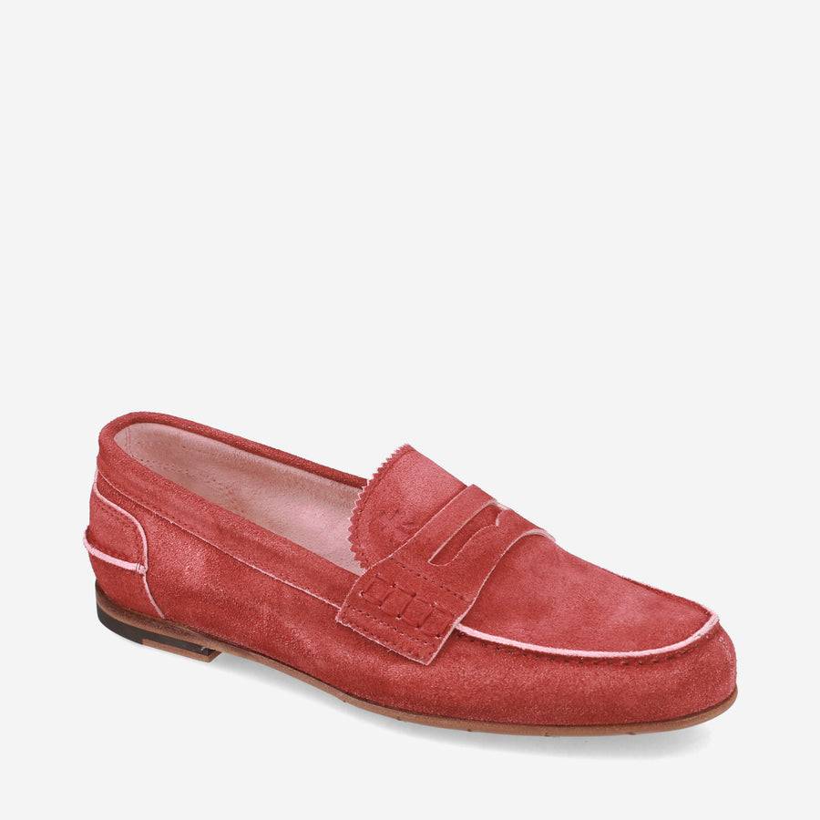 Premiata Mocassini M6780B in suede cardinale Online Outlet