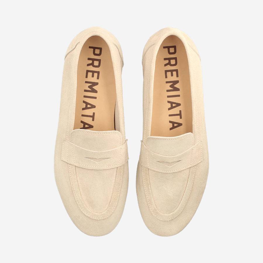 Premiata Mocassini M6781B in suede cappuccino Offerte esclusive