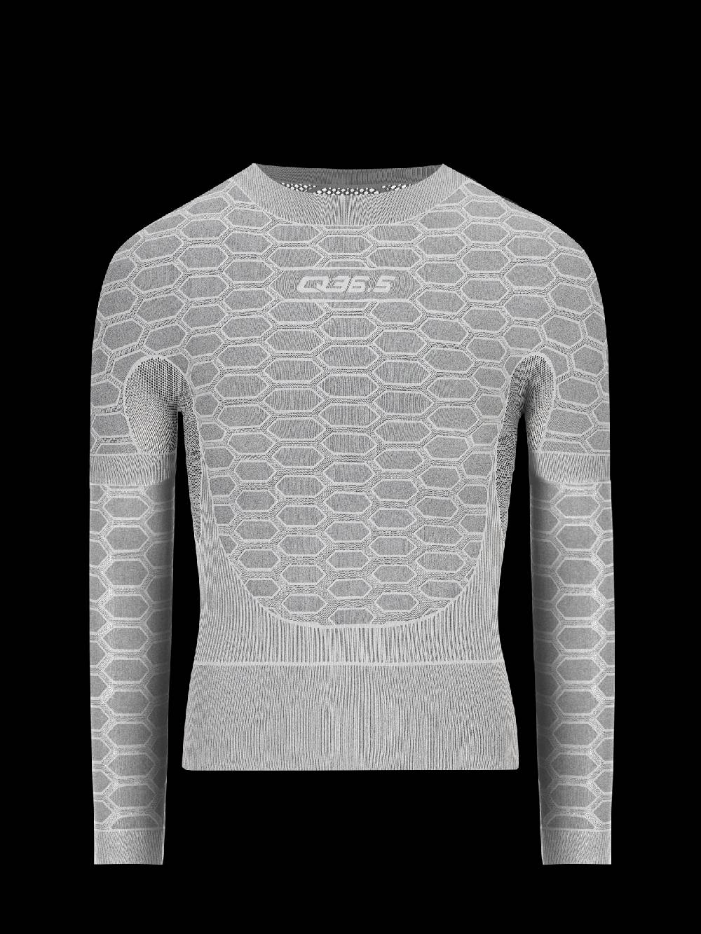Q36.5 Intimo 3 Maniche Lunghe Grigio Ghiaccio Nuovo