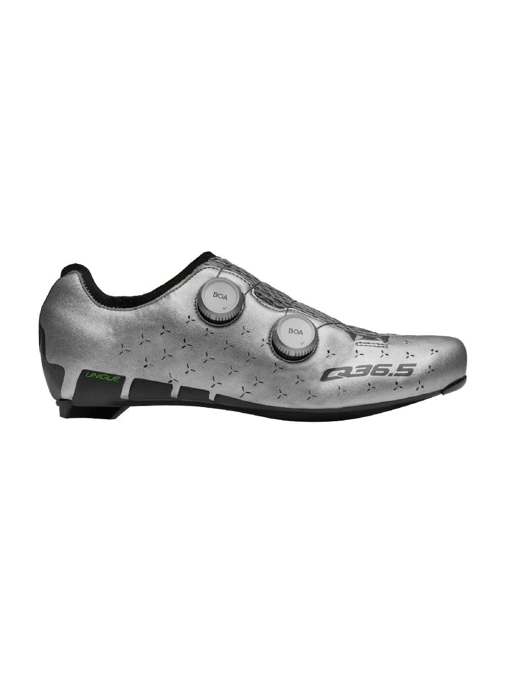 Q36.5 Unique Scarpe Strada Grigio Argento Italia
