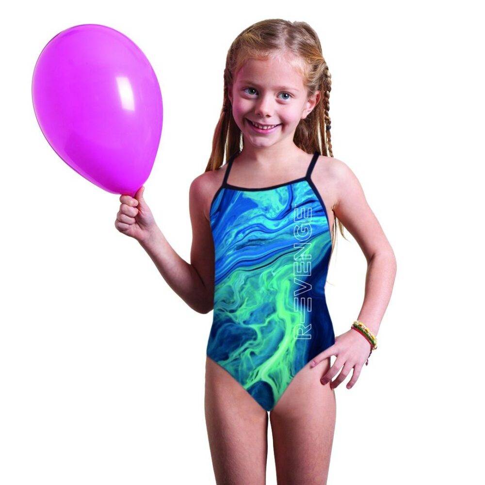 R Evenge Costume Endurance Intero Sea Blue Nuovo