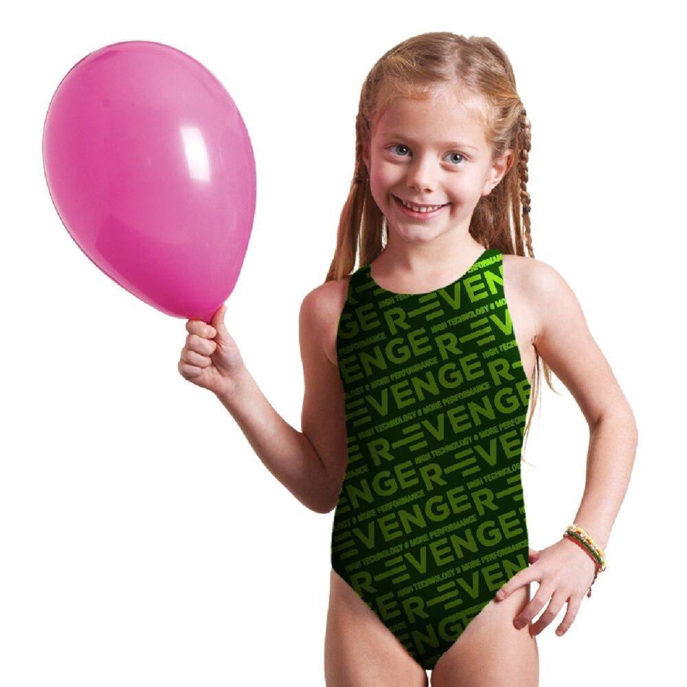 R Evenge Costume Classico Intero Revenge Nero Verde Acido Promozione
