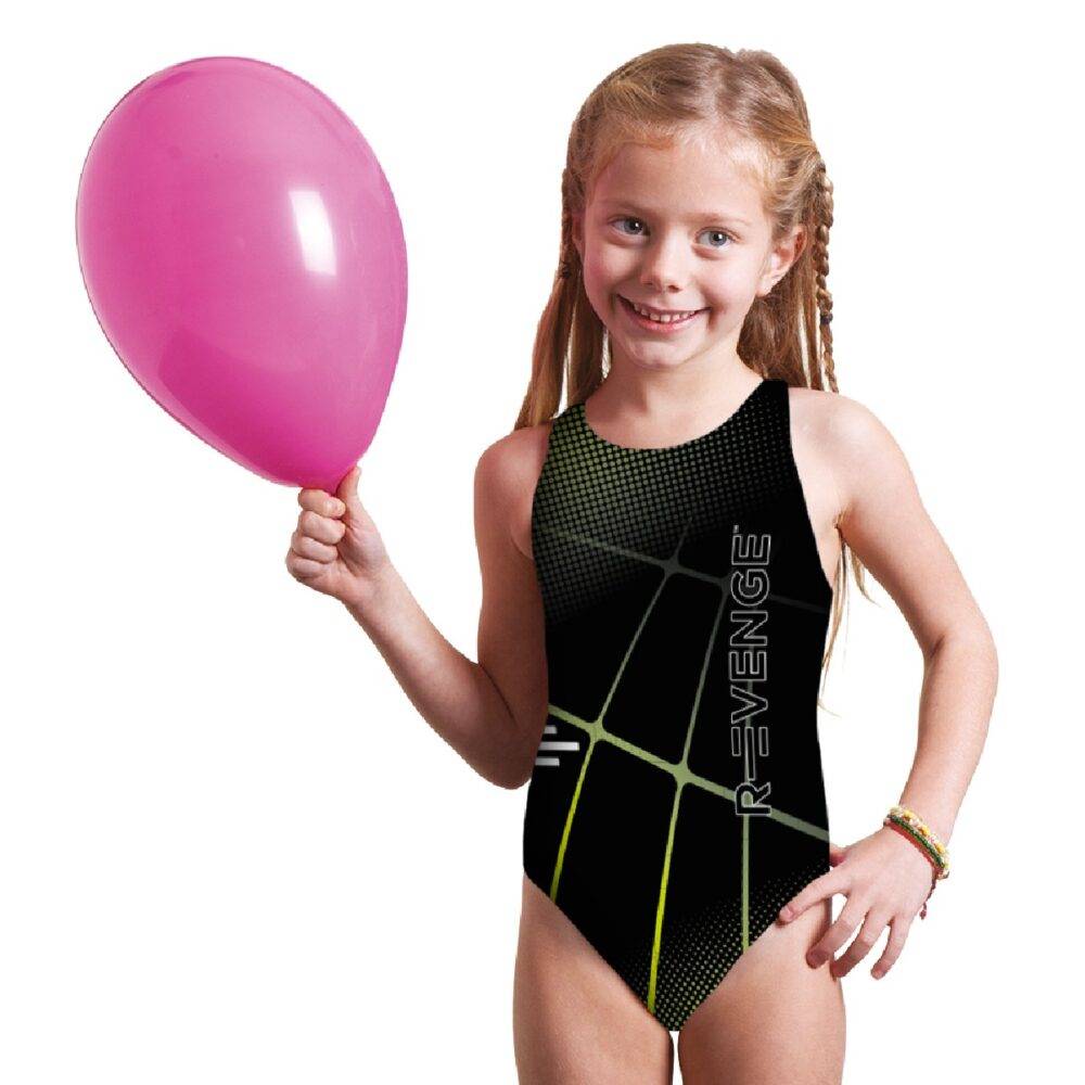 R Evenge Costume Classico Intero Spider Nero Verde Acido Pezzi Unici