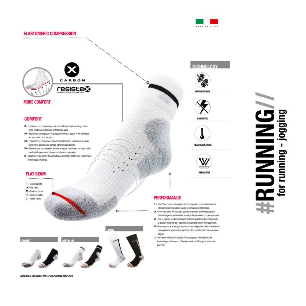 R Evenge Calza Running Lunga Economico