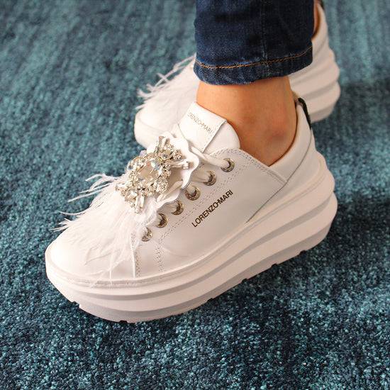 ﻿Lorenzo Mari Sneakers Veronica white Moda