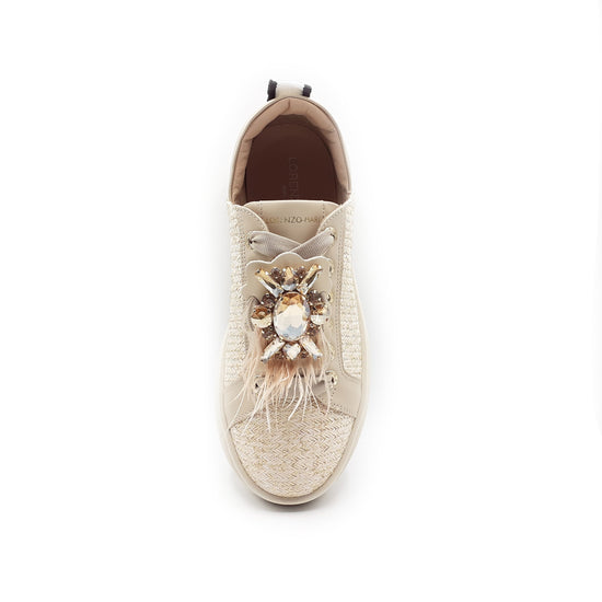 Lorenzo Mari Sneakers NEW Veronica Rafia Spedizione Gratuita