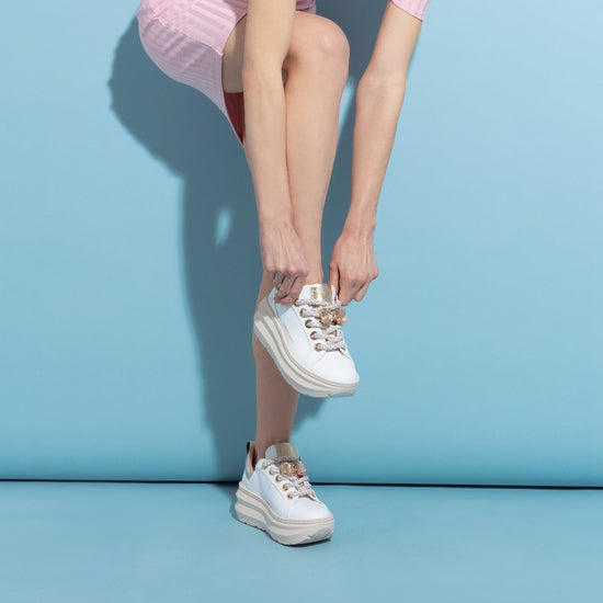 Lorenzo Mari Sneaker Clio Bianco/Platino Negozi Online