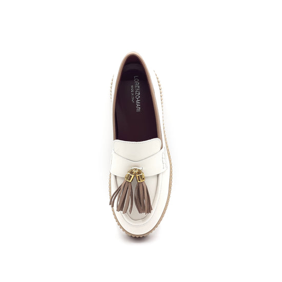 Lorenzo Mari Mocassino Sally Off white Hotsell