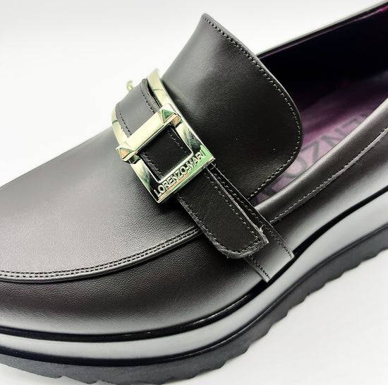 Lorenzo Mari Mocassino Clea 9 Nero Saldi Di Fabbrica