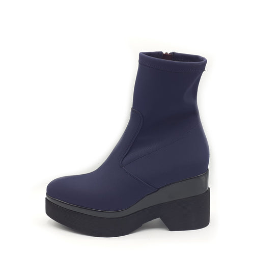 Lorenzo Mari Stivaletto Polly lycra Blu
