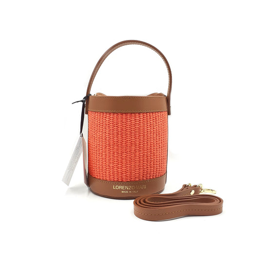 Lorenzo Mari New Secchiello Panfilo Rafia Orange Spedizione Gratuita