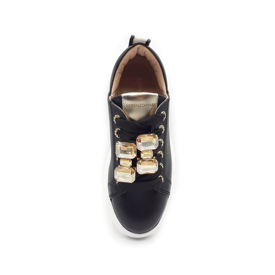 Lorenzo Mari Sneaker Jasmine Black In Linea