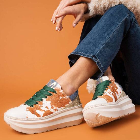Lorenzo Mari Sneaker JANE Mucca Cuoio Consegna Veloce