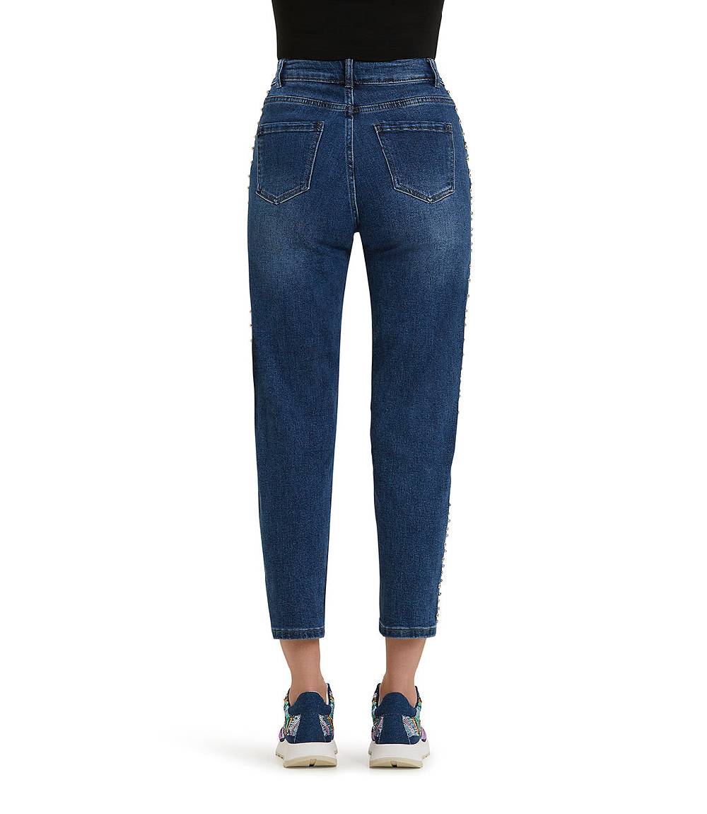 Loriblu Jeans a gamba dritta con cristalli Offerta