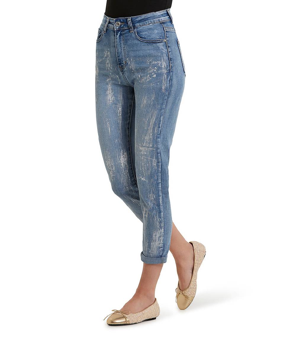 Loriblu Jeans slim-fit con strappi all-over Economico