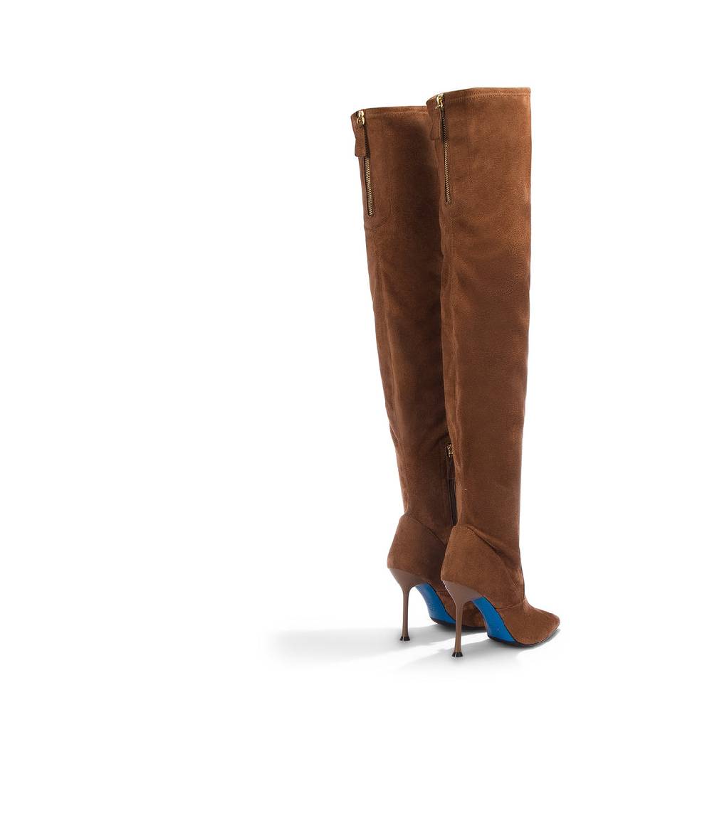 Loriblu Cuissardes in faux camoscio marrone Offerte