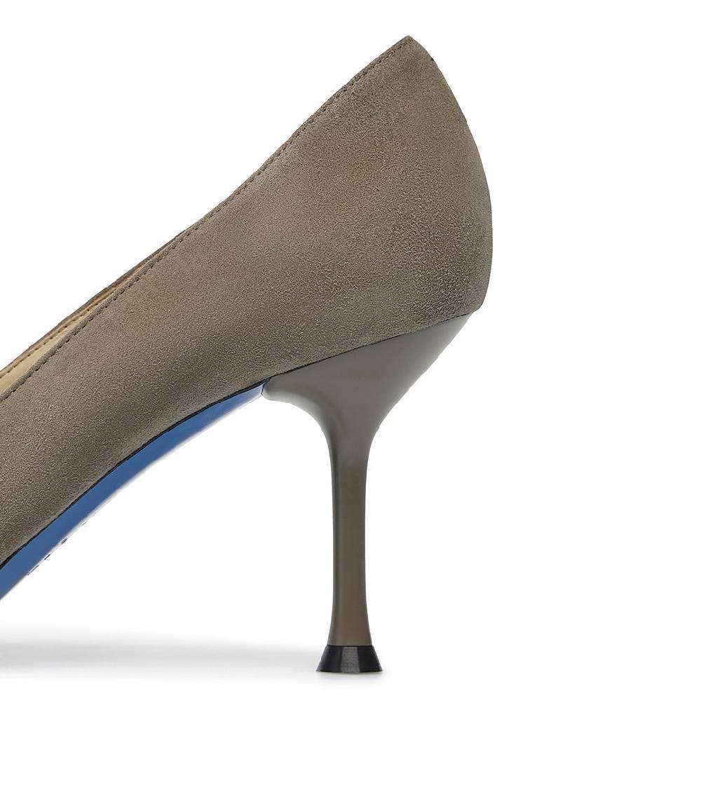 Loriblu Decollete in pelle scamosciata fango Saldi Di Fabbrica