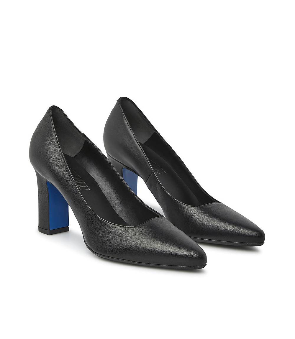 Loriblu Decollete' in nappa nera 2025