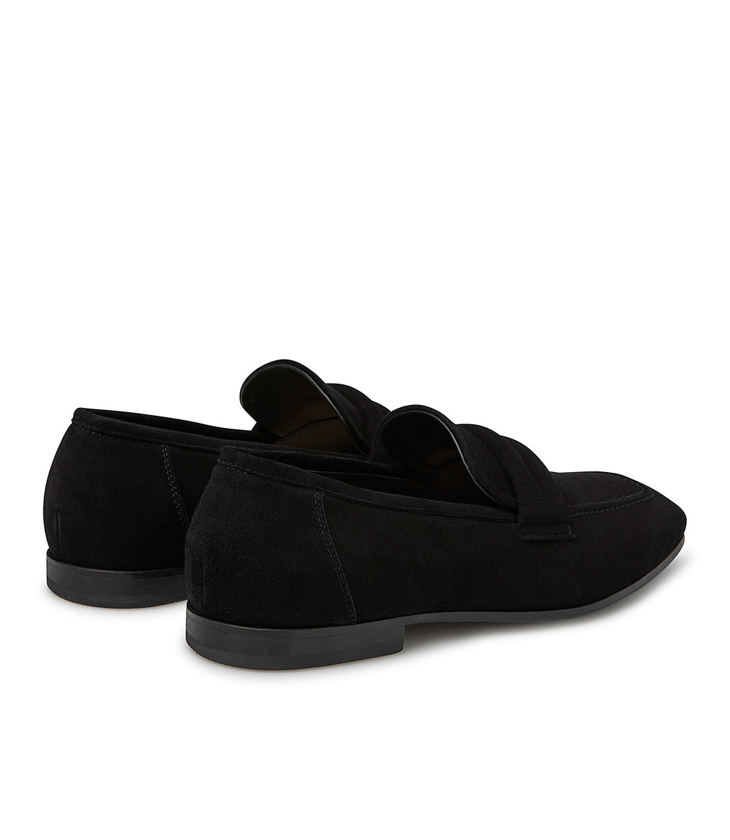Loriblu Mocassino in camoscio nero Vendita