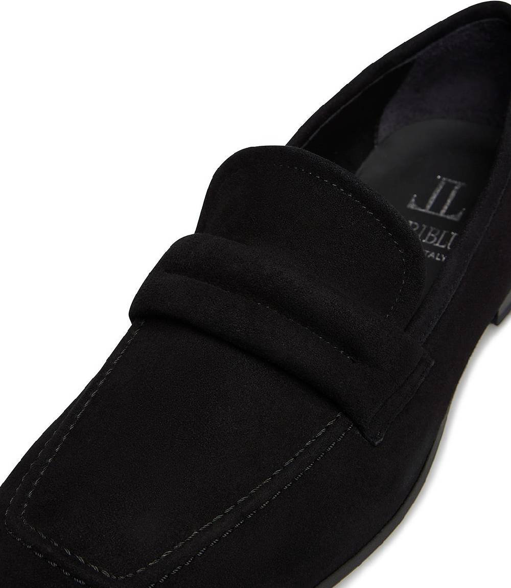 Loriblu Mocassino in camoscio nero Vendita