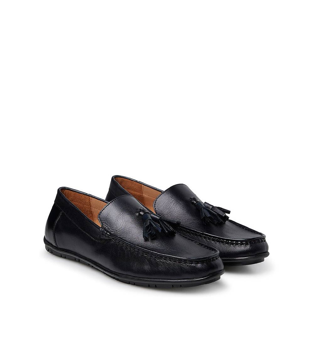 Loriblu Mocassino in pelle blu scuro Fino Al -60%