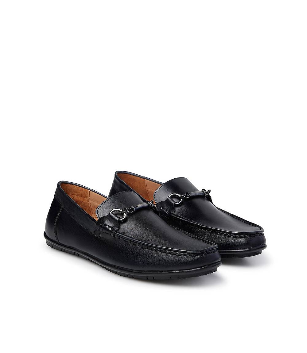 Loriblu Mocassino in pelle blu scuro Shopping Online