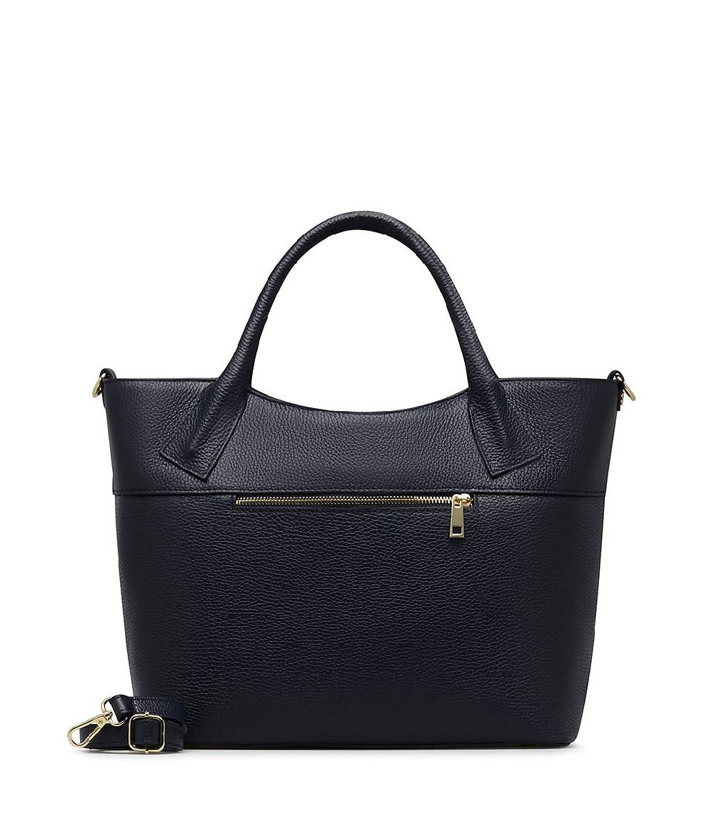 Loriblu Borsa tote blu notte in pelle stampata Sconto