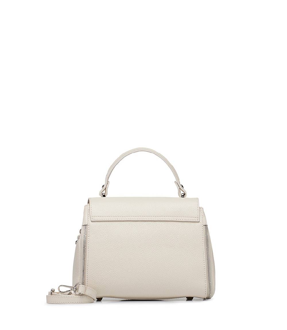Loriblu Borsa a mano beige in pelle martellata Online