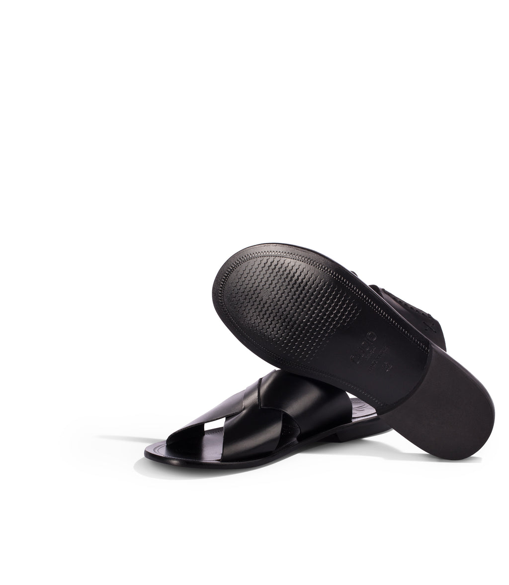 Loriblu Sandali in pelle nera Vendite Flash