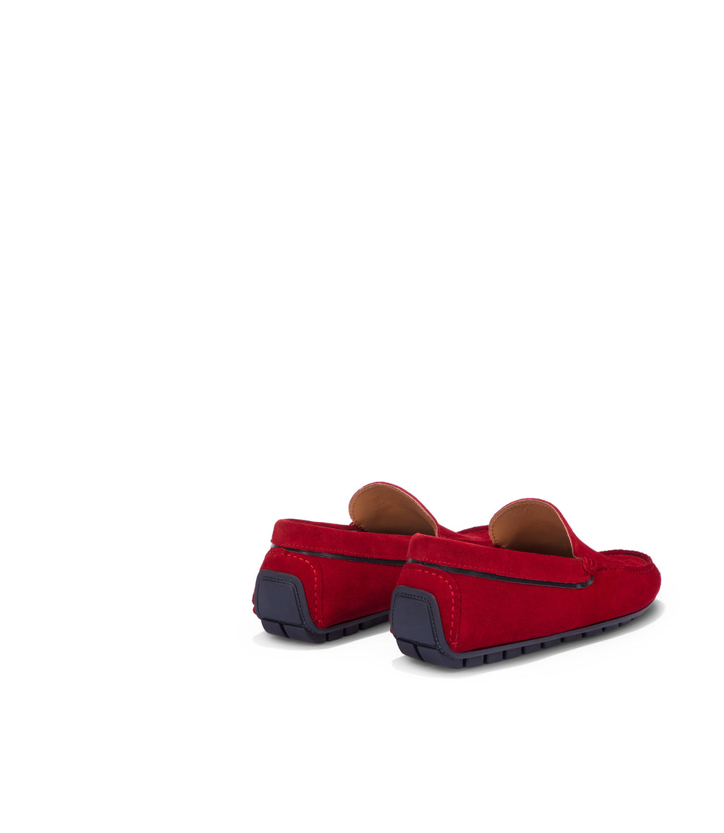 Loriblu Mocassini in camoscio rosso Italy