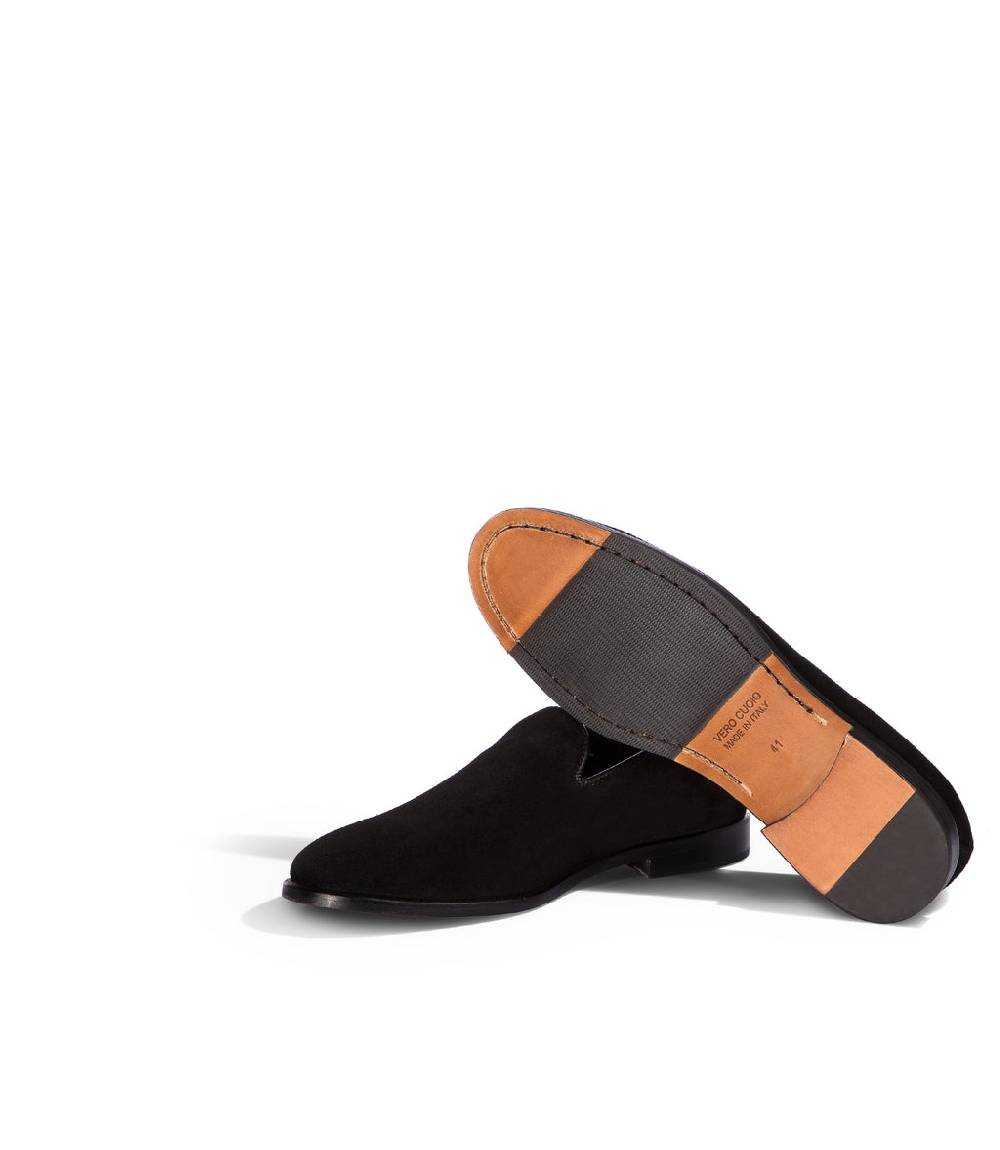 Loriblu Mocassini in camoscio nero Italia